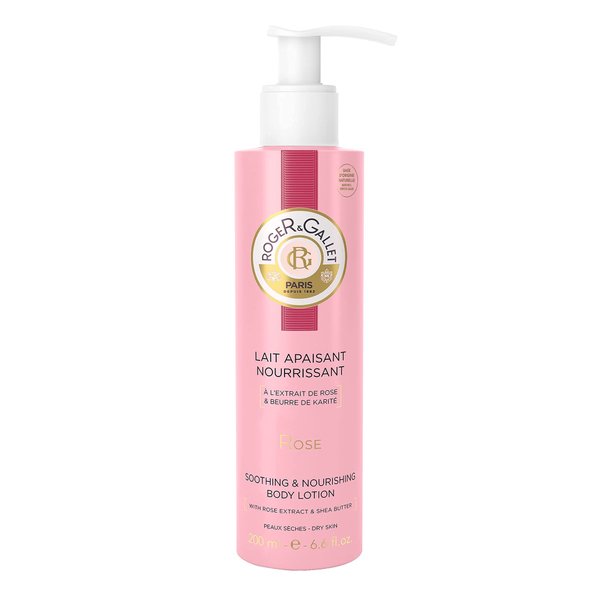 Roger & Gallet Rose Melt-in Body Lotion for Women, 6.6 Ounce