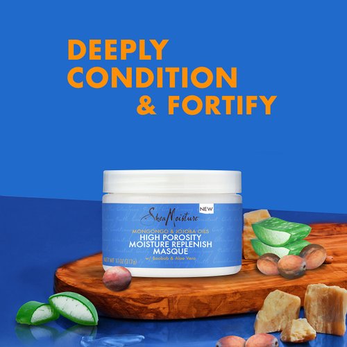 SheaMoisture Deep Conditioning Hair Masque for Curly, Coily Hair High Porosity Deep Conditioner to Fortify Hair 11 oz