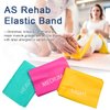 Coolrunner 7FT. Long Latex Free Elastic Flat Exercise Band Set of 3 with Carry Bag, Wide Fitness Resistance Bands for Pilates, Gym, Physical Therapy, Yoga, Carry Bag, Green & Yellow & Rose Red