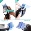 Professional Hair Clipper Guards Cutting Guides Fits for Most Wahl Clippers Trimmers and Babyliss FX870, Color Coded Clipper attachment Replacement 1/16" to 1"(1.5-25mm) 10 Piece Set
