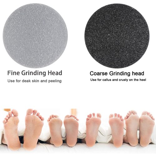 25 Pack Replacement Pads Refills for Pedi Vac Portable Electric Vacuum Callus Remover Foot File for Exfoliation Cracked Heels Dead Skin with a Clean Brush (20pcs Grind Head Pads +5pcs Sponge Ring)