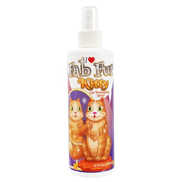 Pet MasterMind Fab Fur Kitty Cat Detangler Spray for Matted Hair | Premium, Natural, Unscented 8oz