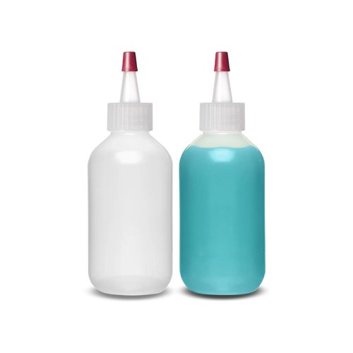 ljdeals 2 oz Plastic Squeeze Bottles with Yorker Caps, for condiments, glues, hair color, craft, sauce and more, Pack of 2, BPA Free, Made in USA