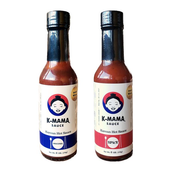 K-Mama All-Purpose Gochujang Korean Hot Sauce: 2-Pack 6oz (Original/Spicy Pair)