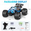 HENEROAR Remote Control Car, Remote Control Truck, 2.4Ghz All Terrain Off-Road Monster Truck, 20 KM/H Rc Cars with LED Bodylight and 2 Rechargeable Batteries Toys for Boys Age 4-7 8-12