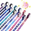 24 Rolls Washi Tape Set - Gold Foil Galaxy Decorative Masking Tape Constellation,Stars,Celestial,Adhesive Tape for Bullet Journal,Diy Craft,Scrapbooking Supplies,Gift Wrapping,Party decoration