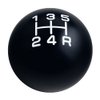 DEWHEL Black/White Inlay Sphere Aluminum 200 Grams Weighted Manual Shift Knob 5 Speed Short Throw Shifter M12x1.25 M10x1.5 M10x1.25 M8x1.25