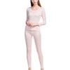 Grenasasilk Womens Silk Long Underwear Mulberry Silk Long Johns Silk Thermal Underwear Sets Cold Weather Base Layer (S, Flechcolor)