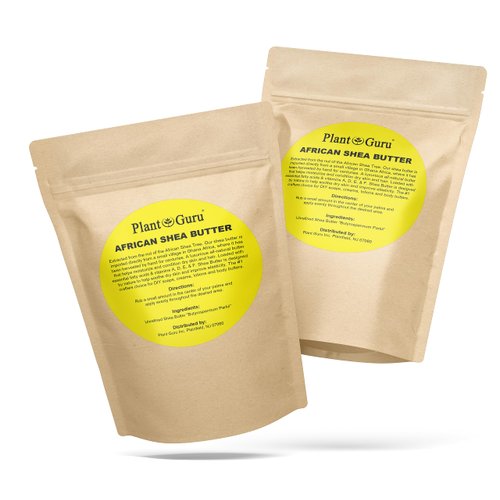 Raw African Shea Butter 1 lb. Bar 100% Pure Natural Unrefined IVORY - Imported From Ghana - Ideal Moisturizer For Dry Skin, Body, Face And Hair Growth. Great For DIY Soap and Lip Balm Making.