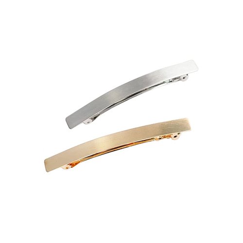 2Pcs 4" Metal Hair Clips Spring Clip Barrette Wrapping Hairpins Hair Accessories for Girls Women Ladies Gold and Silver