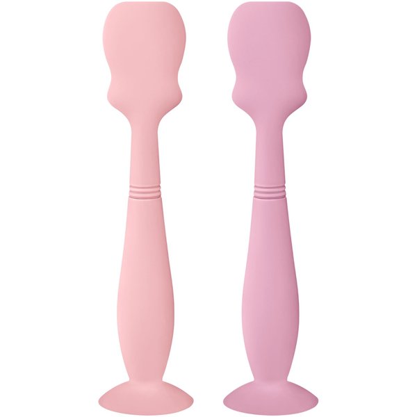 2 Pack Baby Diaper Cream Brush, Diaper Cream Spatula Applicator Silicone Baby Butt Paste Spatula for Babies, Newborn (Pink, Soft Lilac)