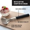 Rada Cutlery Ice Cream Scoop-Black Resin Handle Made in the USA, 9-1/4 Inches