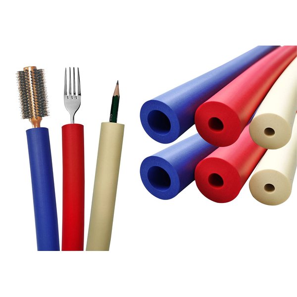 Foam Grip Tubing(6 Pack) - Foam Tubing - Foam Tubes Ideal Grip Aid for Utensil - Cutlery Padding Grip Handle for Disabled and Elderly