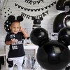 10 PCS Black Mouse Head Foil Balloons For Kids 24" Mouse Mylar Balloons for 1st Birthday Mouse Head for Kids Birthday Party Decoration Mouse Birthday Party Supplies