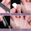 XXL No C Curve Square Nail Tips for Acrylic Nails Professional Set, SWETIDY 200PCS Clear Straight Square Shape Nail Tips Half Cover Long Fake Nails for Nail Salon and DIY Nail Art