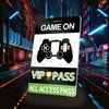 25 PCS VIP Game Video Party VIP Cards PVC, Game On Party Favors, Game VIP Pass, Game VIP Pass Lnyards to Birthday Party Supplies, Game Birthday Party Organizer
