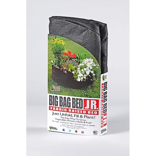 Smart Pots 12050 Big Bag Bed Fabric Raised Planting Bed, Junior , Black