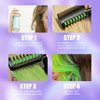 BEUKING Disposable Folding Hair Dye Comb, Highly Pigmented Easy to Dye, Quick Cover Concealer for Hair Make Up (#01 Grey)