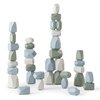 Comfy Cubs Stacking Rocks 36 Pieces, 36 Months+ - Educational Toddler Stacking Blocks, Promotes Imagination, Balance & Fine Motor Skills - Wooden Rocks Sensory Toys Gift for Kid, Boy Pack