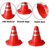 MDDEYEMEFO 100Pcs Mini Traffic Cones Tiny Simulation Road Parking Signs Plastic Traffic Roadblock Toy Ideal for Kids Construction Theme Party Favors（Suitable for Children Over 3 Years of Age）