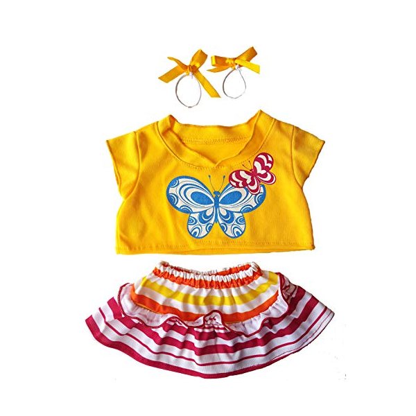 Butterfly Costume Outfit Teddy Bear Clothes Fits Most 14" - 18" Build-a-bear and Make Your Own Stuffed Animals