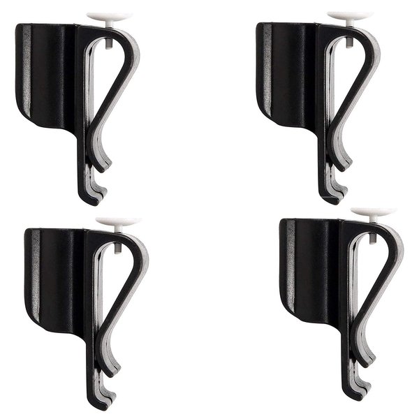 4 Pack Golf Club Bag Clips On Putter Clamp Holder Organizer Value Durable Plastic Black Putting Clip Golf Accessories for Men Women Golfer