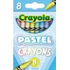 Crayola Pastel Crayons (24 ct), Specialty Crayons for Kids, Art Supplies, Pair with Coloring Books, Gift for Kids, Ages 3, 4, 5