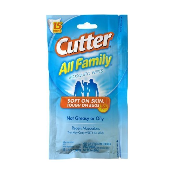 Cutter All Family Mosquito Repellent Wipes (Pack of 3) by United Industries Corp