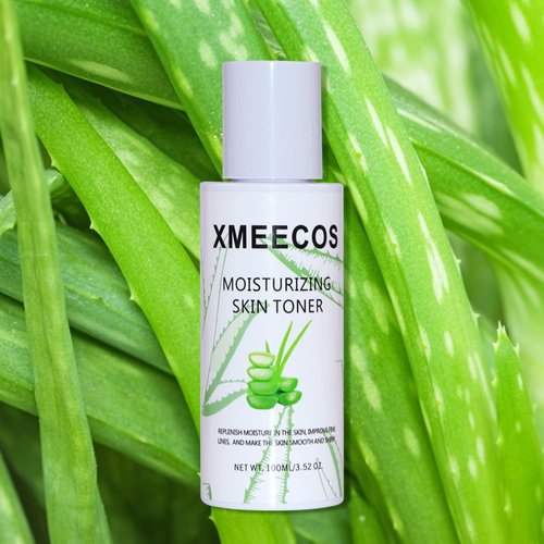 XMEECOS Moisturizing Skin Toner Natural Aloe Vera Extract Cruelty-Free for Men and Women Refreshing SoothingOil Control Stabilizing