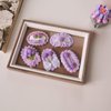WOCATS 5pcs Elegant Handmade Flower Hair Clips-Crocheted from Wool and Metal Hair Clips are Special Gifts For Girls (Purple)