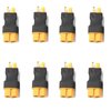 AFDHGS 8Pcs XT60 Female to Male Deans T Plug Connector Adapter for RC Car Boat Drone LiPo NiMH Battery ESC Connector Adapters Parts