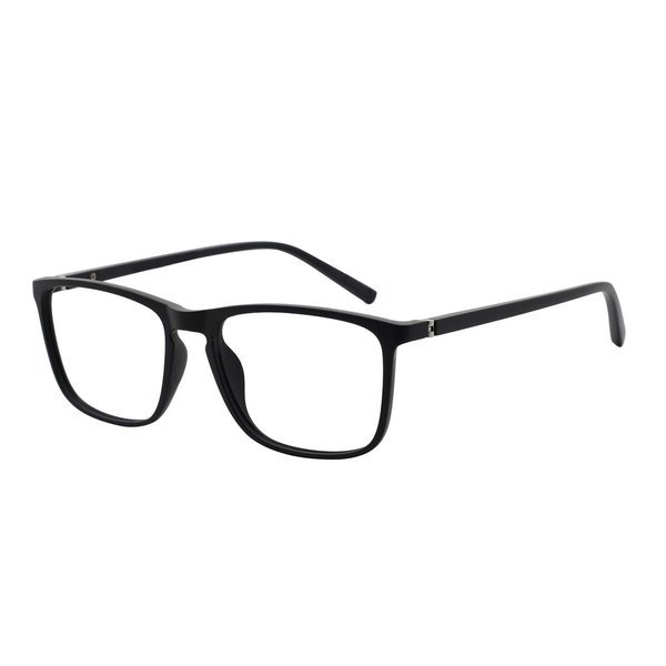 OCCI CHIARI Reading Glasses Men's Rectangle Reader Durable Spring Hinge 1.0 1.25 1.5 1.75 2.0 2.25 2.5 2.75 3.0 3.5 (Black 100)