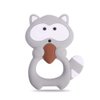 Baby Silicone Teether,Sensory Chew Toys,BPA Free Soft and Effective Infant Teething Pain Relief Toys,Freezer Safe,Food Grade Silicone,Best Shower Gift for Boys and Girls (Raccoon)
