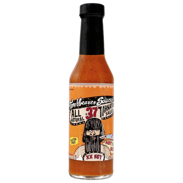 torchbearer sauces - Tarnation Sauce, 5 Fl Oz, Heat level: 5 - XX Hot, Smokey Habanero Hot Sauce - All Natural, Extract-Free, Made in USA