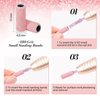 MelodySusie 50 Pcs Nail Drill Bits Small Sanding Bands with 3.1mm Mandrel Bit, 180 Fine Grit Nail File for Acrylic Nails Gel Manicures and Pedicure, Pink