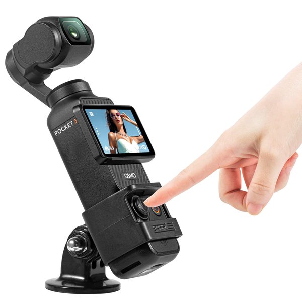 Tomat Expansion Adapter Mount for DJI Osmo Pocket 3 Accessories Quick Clip Mount with Expand Frame Compatible for DJI Osmo Pocket 3