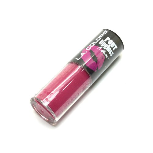 L.A. COLORS 1 Pout Matte LipGloss [ CLG637 Kissable ] Lip Gloss Stick + Free Zipper Bag