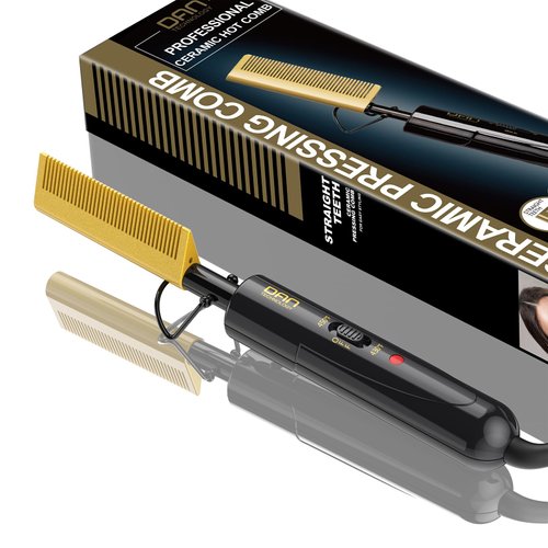 DAN Technology Small hot comb for lace front wigs,Dual voltage hot comb,Fast heating hot comb straightener,electric hot comb hair straightener,hot comb for black hair,ceramic hot comb electric for wig