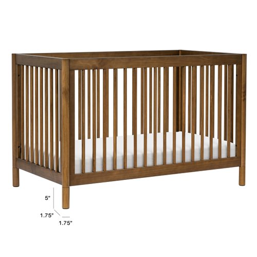 Babyletto Gelato Crib and Dresser Feet Pack in Natural Walnut