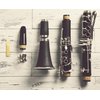 SUEWIO 10 Pack Bb Clarinet Reeds with Plastic Box, Strength 3.5 Reeds for Clarinet, Thinner Reed Tip & Unfiled Cut, Traditional Reeds for Clarinet Experienced Players