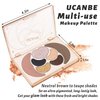 UCANBE All in One Makeup Kit - 4 Shimmer Matte Eyeshadow, 1 Pink Blush, 1 Bronzer Contour, 1 Illuminator Highlighter Makeup Palette Make Up Sets for Women Girls Teens Gift (04)