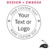 Custom Logo Embosser Seal Stamp Your Own Design Personalized 1 x 5/8"