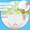 Jiuguva 60 Pack Metatarsal Foot Pads 0.25 Inch Thick Ball of Foot Cushions Adhesive Metatarsal Pads Soft Metatarsal Felt Pads for Women and Men Forefoot Support Pain Relief (White)