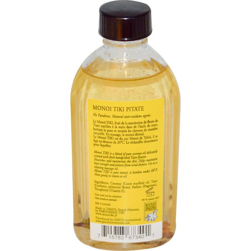 Coconut Oil Jasmine (Pitate) Monoi Tiare Cosmetics 4 oz Oil