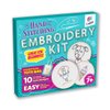 CraftLab Embroidery Kit for Beginners, Kids Craft Starter Kit Gift for Ages 7 to 13, Includes 10 Projects, Embroidery Hoops, Fabric, Patterns, Floss, Needles, Needlepoint Cross Stitching Supplies