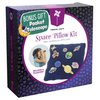 Easy Sew Space Pillow Kit with Planet Patches, Kids Telescope, Learn Astronomy Solar System, Make Your Own Plush Craft, Sewing Kit for Beginners Interactive Science Project Kit