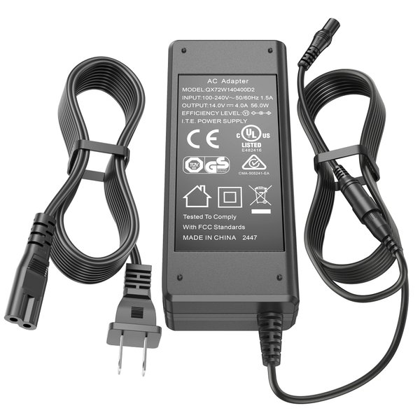 14V 56W Charger for NOCO GB70 GB150 GB250+ GB251+ GB500 GB500+ XGC4 Lithium Jump Starters Power Cord for NOCO Boost UltraSafe Jump Starter AC Adapter Power Supply