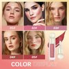 Liquid Blush Makeup, Soft Cream Liquid Blush Makeup Wand,Matte Creamy Blush for Cheeks,Cream Liquid Blush, Natural-looking, Smudge Proof, Long Lasting, Blendable Blush Stick Cosmetics (04#)