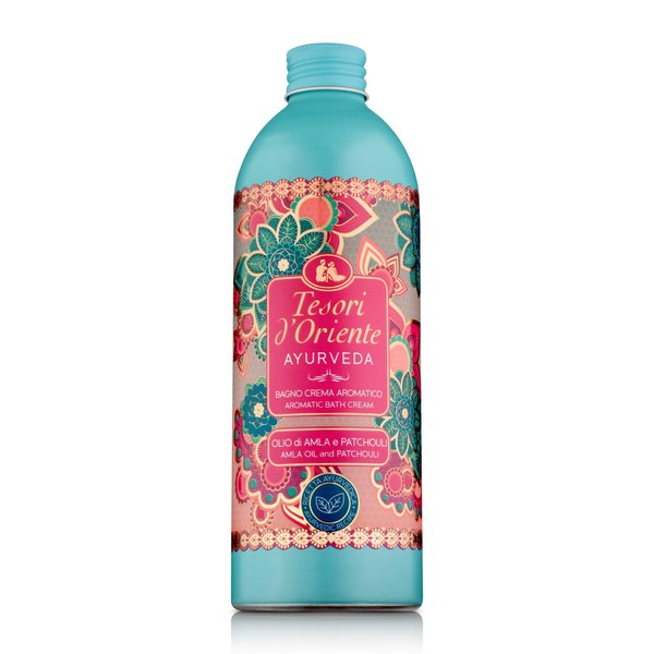 Tesori d’Oriente Bubble Bath for Women, Foaming Bath, Bath Bubbles for Women Relaxing, Luxurious Body Wash for Women & Skin Care - 500 Ml-16.91 us Fl Oz- [Italian Import ]-(Ayurveda)