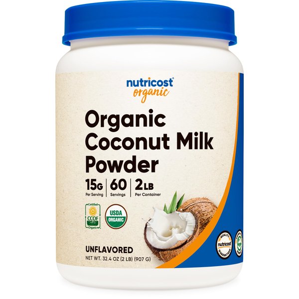 Nutricost Organic Coconut Milk Powder 2LBS - Non-GMO, Certified Organic Coconut Milk Powder